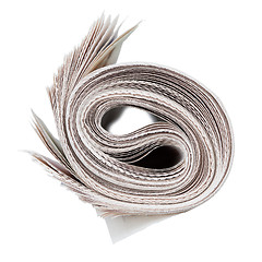 Image showing Roll of newspapers.