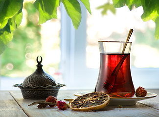 Image showing Fresh turkish tea