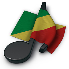 Image showing music note and flag of the congo 