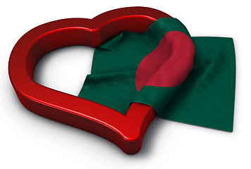 Image showing flag of bangladesh and heart symbol