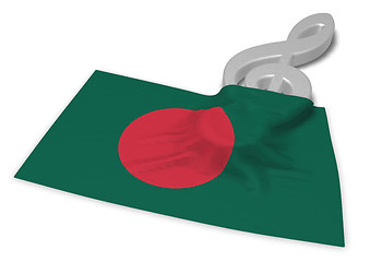 Image showing clef symbol symbol and flag of bangladesh