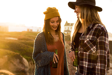 Image showing Girls having fun