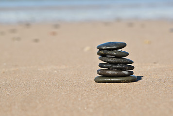 Image showing beach stones