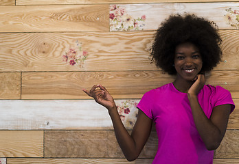 Image showing portrait of afro american woman