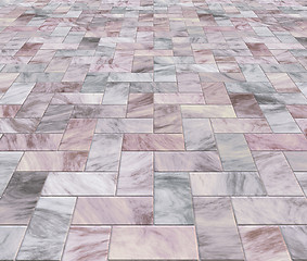 Image showing marble pavers or tiles