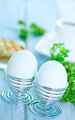 Image showing boiled eggs