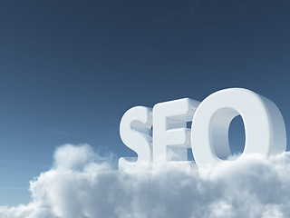 Image showing seo clouds