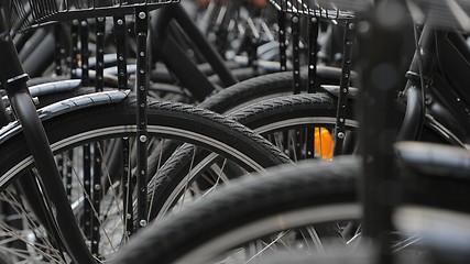 Image showing Bicycles close up