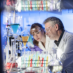 Image showing Health care professionals researching in scientific laboratory.