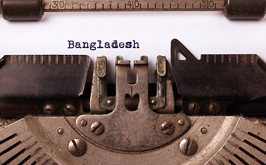 Image showing Old typewriter - Bangladesh