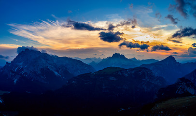 Image showing National Nature Park Tre Cime In the Dolomites Alps. Beautiful n