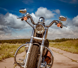 Image showing Motorcycle on the road