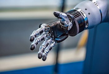 Image showing Futuristic Robotic Hand for a handshake