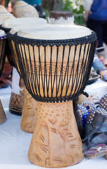 Image showing An African Drum