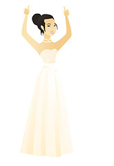 Image showing Fiancee giving thumb up vector illustration