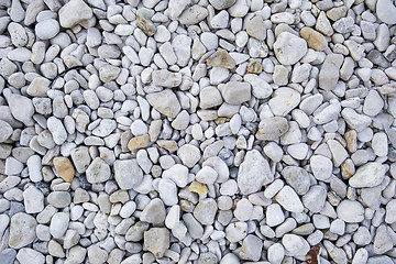 Image showing white pebbles background