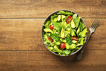 Image showing Salad avocado