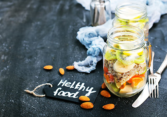 Image showing fresh salad in bank