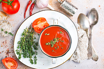 Image showing tomato soup