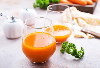 Image showing carrot juice