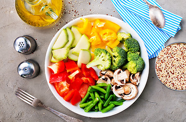 Image showing raw ingredients for dinner