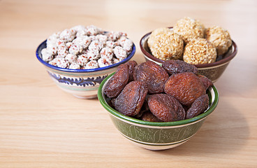 Image showing Oriental sweets on a table
