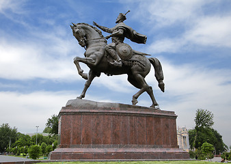 Image showing Tamerlane monument in Tashkent