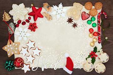 Image showing Noel and Christmas Background Border