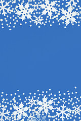 Image showing Snowflake Background Border