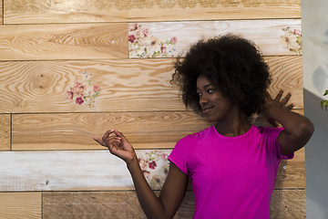 Image showing portrait of afro american woman