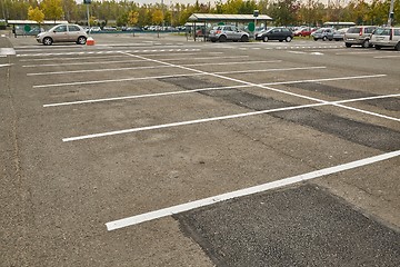 Image showing Carpark with empty spots