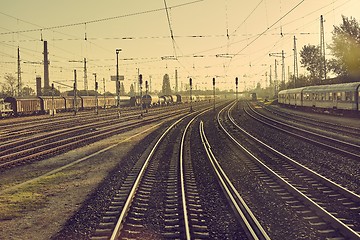 Image showing Railway Station Tracks