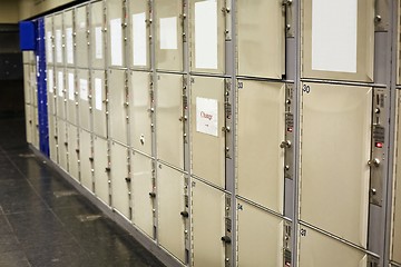 Image showing Lockers of a station