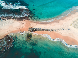 Image showing Windang Tombolo sand spit