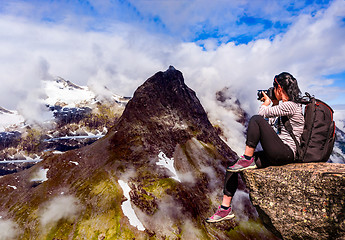 Image showing Geiranger fjord, Norway.