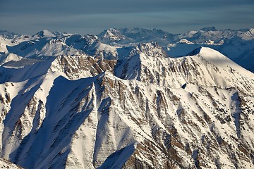 Image showing Mountains in winter