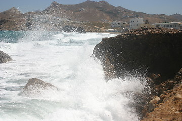 Image showing Waves on Naxos