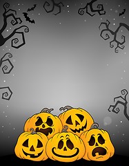 Image showing Pile of Halloween pumpkins theme 2