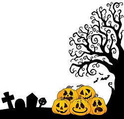 Image showing Pile of Halloween pumpkins theme 7