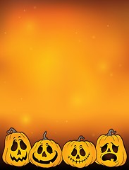 Image showing Halloween pumpkins thematics image 2