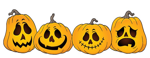 Image showing Halloween pumpkins thematics image 1