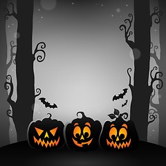 Image showing Halloween forest topic image 1