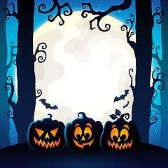 Image showing Halloween forest theme image 9