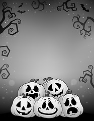 Image showing Pile of Halloween pumpkins theme 8