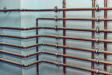 Image showing Many Heating Pipes