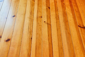 Image showing Wood deck lumber