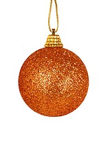 Image showing Christmas bauble on white