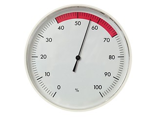 Image showing Round dial hygrometer