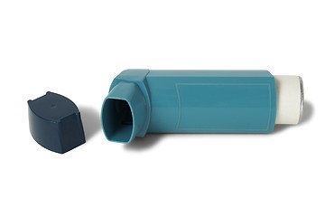 Image showing Asthma inhaler on white