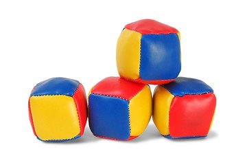 Image showing Juggling balls on white
